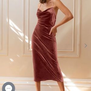 STUNNING Jenny Yoo Velvet Midi Dress Size 6